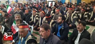 نمایش اقتدار بسیجیان کوهرنگ