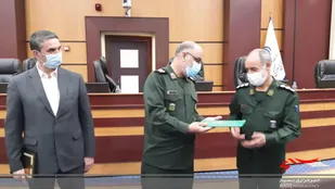 تکریم و معارفه جانشین فرمانده سپاه روح الله استان مرکزی