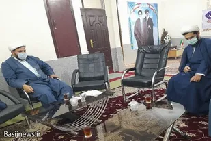 دیدار مسئول دفتر نمایندگی ولی فقیه در سپاه با امام جمعه شهرستان هيرمند