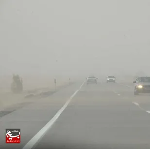 جاده&zwnj;های اصلی و شریانی خوزستان مه&zwnj;آلود و لغزنده هستند