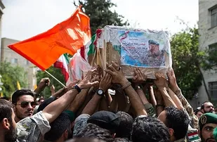 پیکر سردار شهید محمد ناظری در تهران تشییع شد