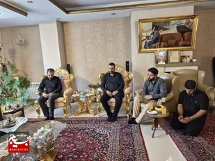 دیدار فرمانده سپاه ناحیه امام هادی (ع)، با خانواده شهید پاکدل