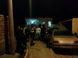 پایگاه شهدای روستای چنداب ایوانکی پیاده روی شبانه انجام دادند