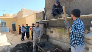 تجلی همت بسیجیان صنعت در آبادانی کانون فرهنگی خواف