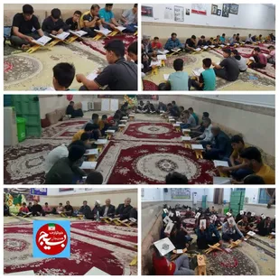 اجرای مراسم قرآنی شب ۲۳لیالی قدر در روستای کریم آباد هندیجان
