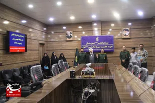 مراسم بزرگداشت روز روابط عمومی و ارتباطات در ناحیه ناحیه مقاومت بسیج امام حسین (ع) اهواز