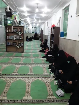 حضور بسیجیان پایگاه کوثر بهمن آباد میبد درمراسم شهادت امام باقر (ع)