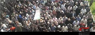 تشییع پیکر 8 شهید گمنام و یک شهید مدافع حرم بردستان مردم مازندران
