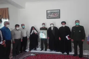 تجلیل از خانواده فرهنگی شهید نوروزی توسط سپاه زرین دشت