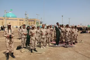 تحویل سال نو در مشهدالشهدای شلمچه