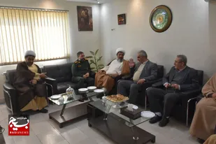 دیدار امام جمعه و مدیران اجرایی ساوجبلاغ، با فرمانده ناحیه مقاومت بسیج این شهرستان +تصاویر
