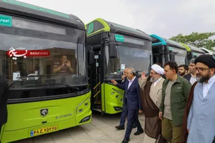 آیین بهره&zwnj;برداری از ۲۵ دستگاه اتوبوس برقی ناوگان حمل&zwnj;ونقل عمومی در تبریز