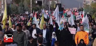 راهپیمایی حمایت از مردم مظلوم فلسطین و عملیات طوفان الاقصی در شهرستان پردیس