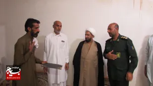 تجلیل از مردی که در راه دفاع از وطن جان فشانی کرد