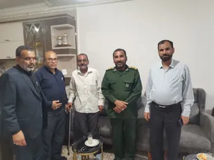 سرکشی و دیدار سردار مطهری  از پیشکسوتان عرصه جهاد و شهادت  شهرستان کهنوج
