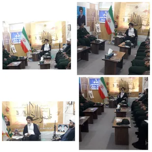 دیدار پرسنل  ناحیه مقاومت بسیج هندیجان  با امام جمعه شهرستان