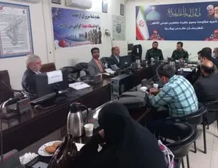 نشست مسئولان اقشار بسیج در سپاه پیشوا