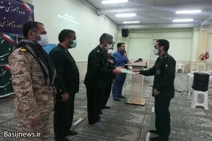 آئین تکریم و معارفه فرمانده حوزه شهید احمدی روشن همدان