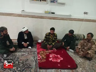 عیادت از سرباز وظیفه بیمار در دلگان