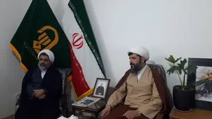 دیدار حجت الاسلام والمسلمین نوروزی با حجت الاسلام والمسلمین تکمیلی امام جمعه شیروان