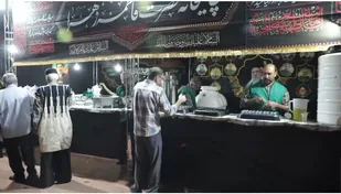 غرفه_گردی موکب بیت الزهرا (س)+فیلم