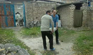 مرمت و بازسازی خانه محروم در حیدرآباد گرگان
