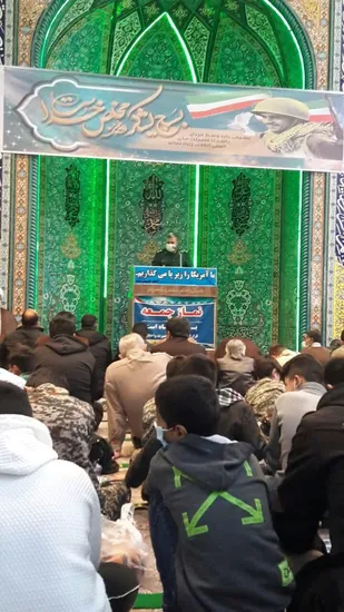 حضور فرمانده ناحیه امیرالمونین (ع) در نمازجمعه شهرستان شهریار