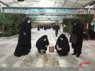 آئین غبار روبی مزار شهدا
