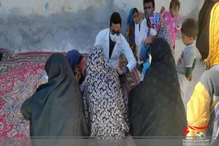 ویزیت رایگان در مناطق عشایر نشین شهرستان هیرمند