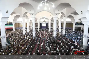 برگزاری تجمع حوزویان قم در محکومیت اغتشاشات اخیر
