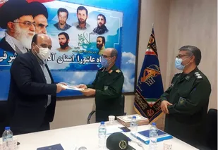تجلیل روسای کمیته امداد کشور و سازمان بسیج از خدمات کمیته امداد آذربایجان شرقی