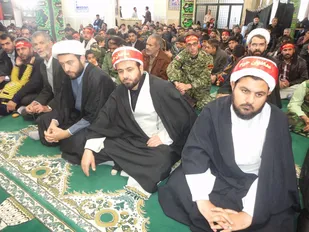 اجتماع بزرگ بسیجیان در سامان