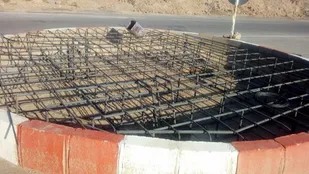 آغاز ساخت میدان شهید حججی در روستای دیزج شاهرود+عکس