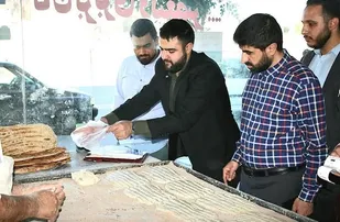 پلمب یک واحد نانوایی متخلف در کهریزک و اخطار  به ۵ واحد بدلیل کم&zwnj;فروشی