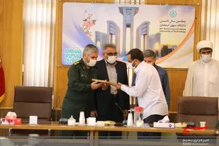 مراسم تکریم ومعارفه فرمانده پایگاه مقاومت بسیج شهیدشوشتری خمینی شهر