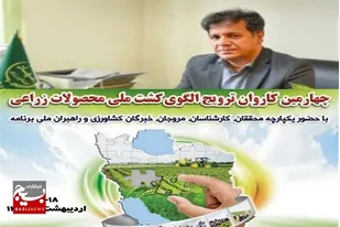 چهارمین کاروان ترویج الگوی کشت محصولات زراعی ویژه کشت بهاره در استان سیستان وبلوچستان برگزار می&zwnj;شود