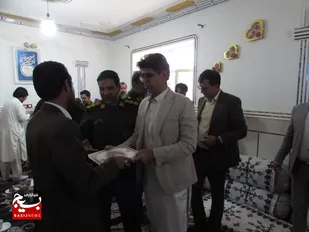 دیدار با خانواده شهید سعید ریگی نژادخالص به مناسبت هفته بسیج در میرجاوه