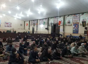 مراسم عزاداری وسوگواری در حسینیه ثارالله سپاه زرند برگزار گردید
