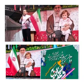 بازدید رئیس سازمان بسیج هنرمندان کشور از دومین نمایشگاه نقاشی و کارگاه خلق اثر هنری «وعده صادق در آینه هنر» در میدان فلسطین
