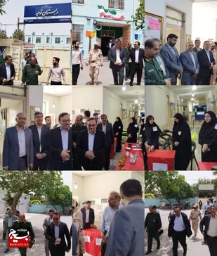 بازدید فرماندار تایباد از شعب اخذ رای در شهرستان+فیلم