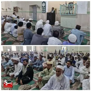 سخنرانی فرمانده سپاه ناحیه قصرقند &nbsp;در مسجد جامع اهل سنت&nbsp;