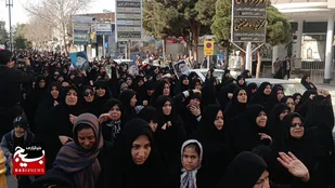 تجمع سوگواران رهبر شهید انقلاب در کاشمر
