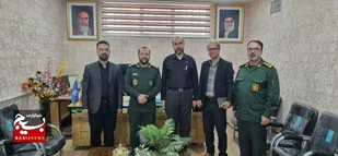 دیدار مسئولان بسیج رسانه شرق استان با فرمانده سپاه و اداره ارشاد میامی+عکس
