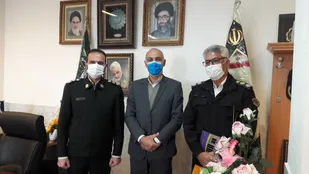 دیدار رئیس اداره بهزیستی شاهرود با فرماندهی انتظامی و رئیس پلیس راهور این شهرستان