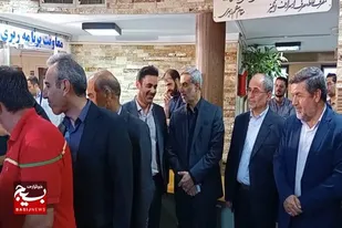 حضور استاندار همدان در شعبه انتخاباتی میدان بیمه اداره آب&nbsp;منطقه&zwnj;ای