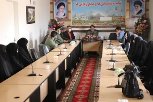 برگزاری مراسم تکریم و معارفه فرمانده حوزه بسیج دانش&zwnj;آموزی شهید فهمیده در شازند