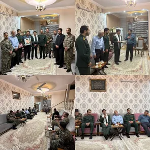  دیدار و تجلیل از خانواده معظم بسیجی شهید محمد پاکدل