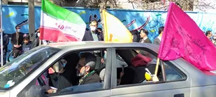 راهپیمایی ۲۲بهمن به صورت رژه موتوری و خودرویی در کاشمر