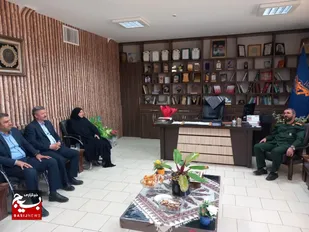 دیدار مسئولین مدیریت شاهرود با فرمانده سپاه شهرستان