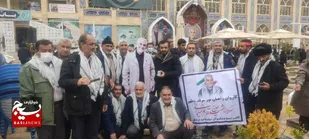 حضور پیشکسوتان لردگان در گلزار شهدای کرمان